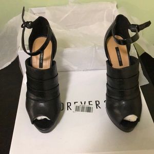 Forever 21, peek toe heels.